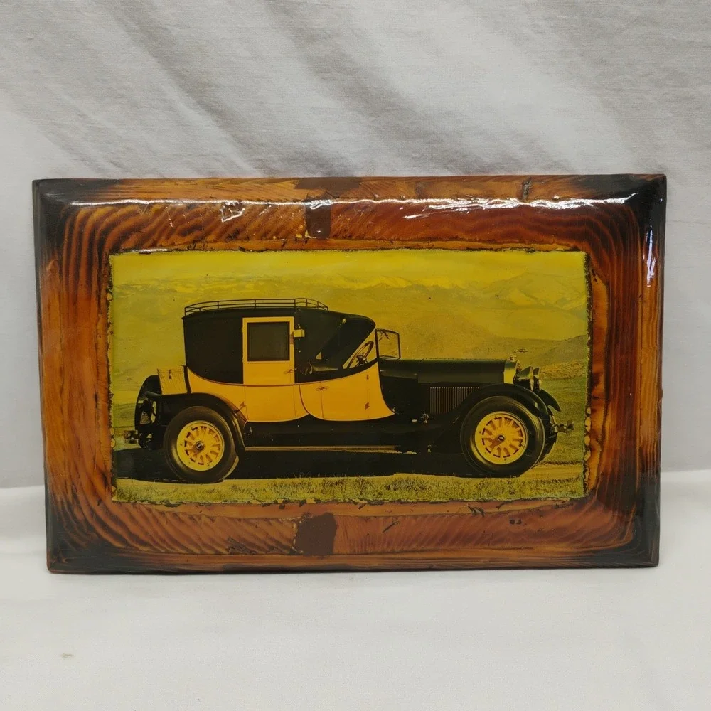 1927 Lincoln Coaching Brougham Car Wooden Plaque Sign Pinheiro Crafts 11